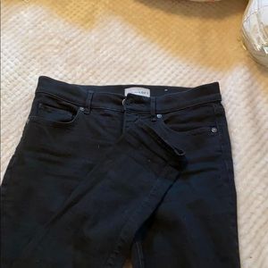 Loft stretchy high waisted jeans black